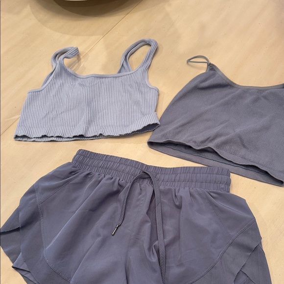 Aeropostale Light Blue Ribbed Set - Picture 3 of 8